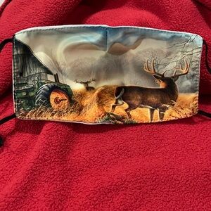 6/$20 New wildlife scene face mask